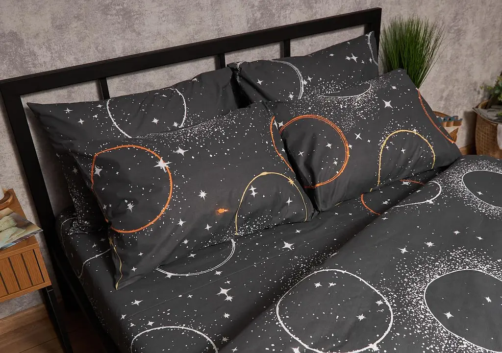 Набор наволочек Moon&Star Бязь Gold Люкс Cosmic Glow 60х60 см 2 шт MS840000718 - фото 3