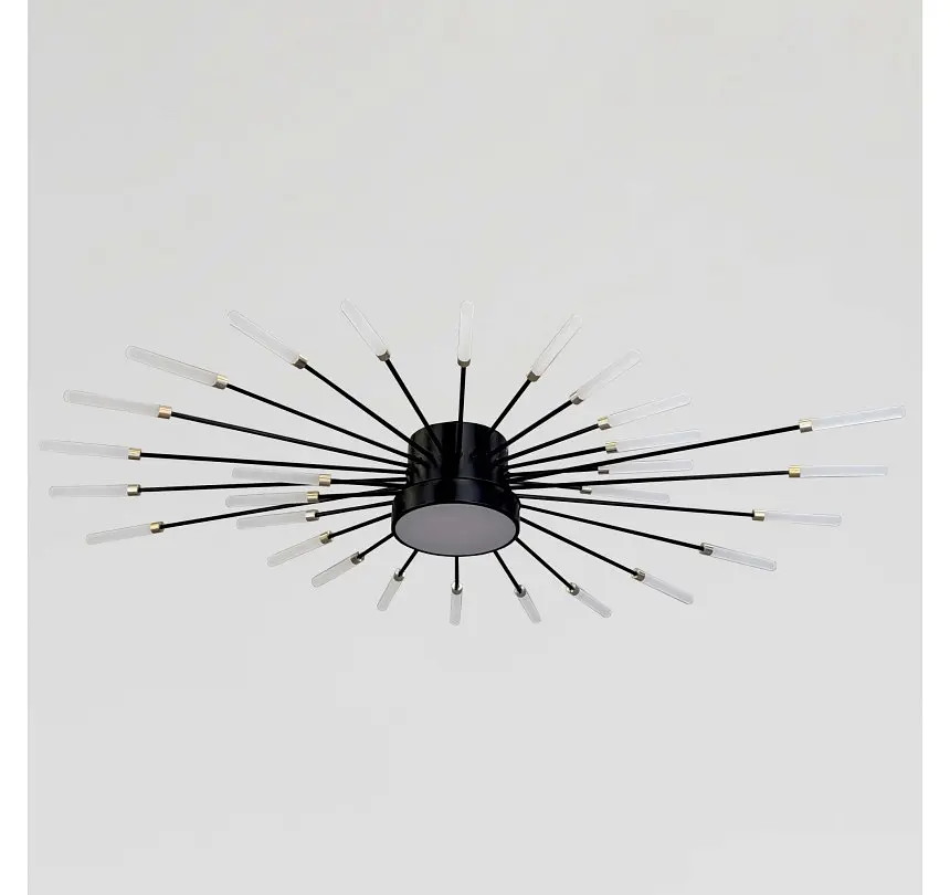 Світлодіодна люстра стельова Artlight 6472/28BK, 19 Вт, чорна - фото 2