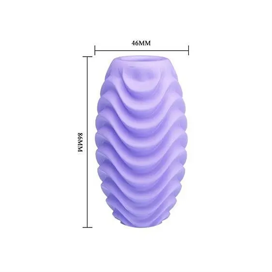 Мастурбатор-яйце Pretty Love Romantic Double Sided Egg, 8.6х4.6 см (фіолетовий) - фото 5