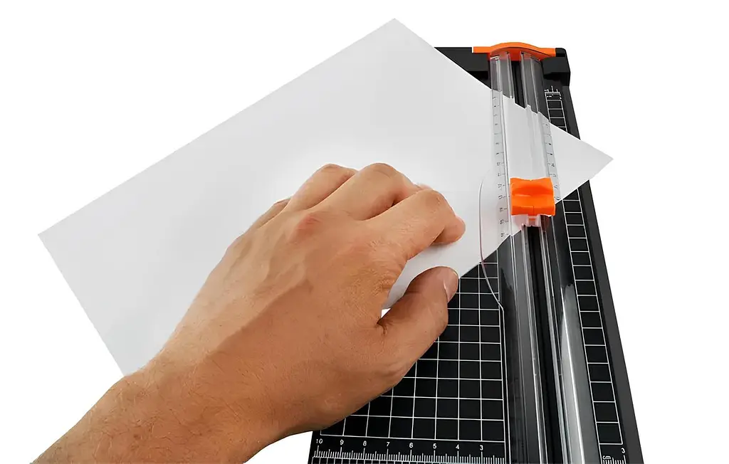 Різак для паперу - тример Paper Cutter із сантиметровою і дюймовою лінійкою розміткою кута - фото 4