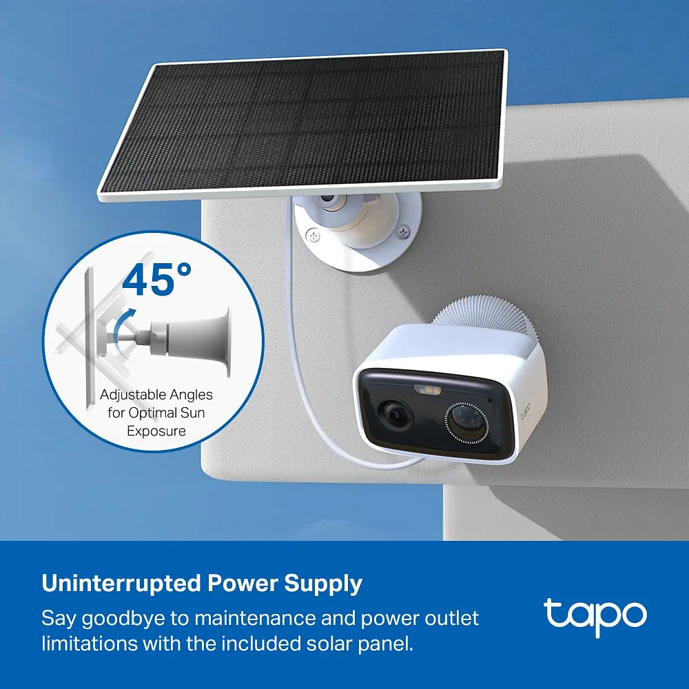 IP камера TP-Link Tapo C400 Kit Solar - набір із сонячною панеллю - фото 3