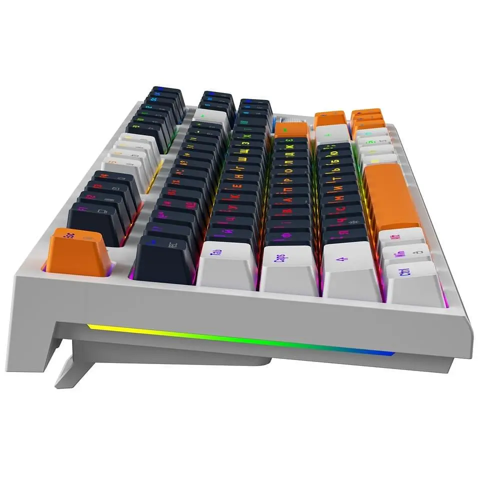 Клавіатура GamePro MK180W Outemu Red Hot-Swap RGB USB White (MK180W) - фото 4