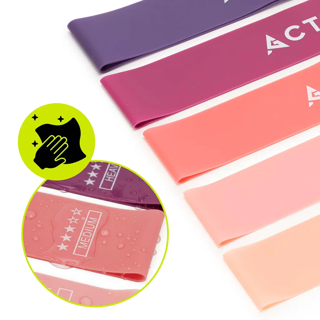 Резинки для фітнесу Actiget Mini Power Band набір 5 шт 1-20 кг ACT0105 - фото 7