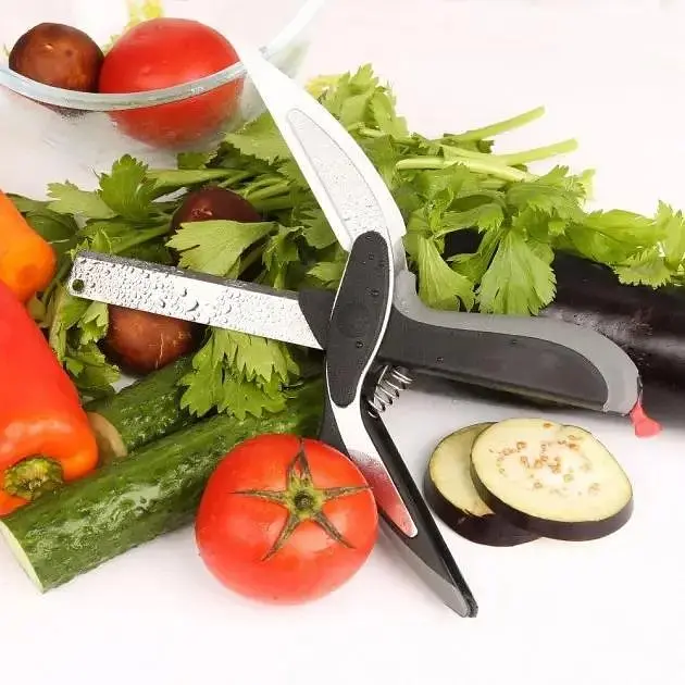 Універсальні кухонні ножиці-ніж Clever Cutter 3в1 з обробною дошкою - фото 6