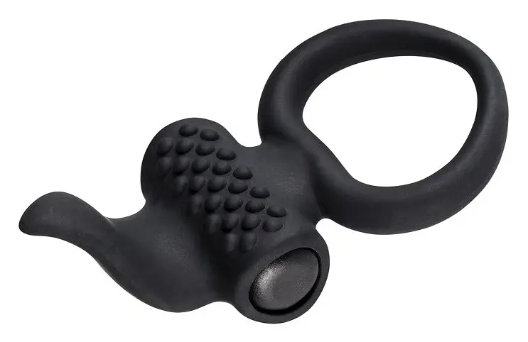 Ерекційне кільце з вібрацією Lingus Black Adrien Lastic AD30649 87315 - фото 4