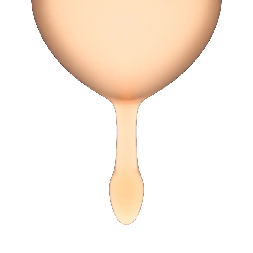 Набір менструальних чаш Satisfyer Feel Good 2 шт. помаранчевий - фото 4