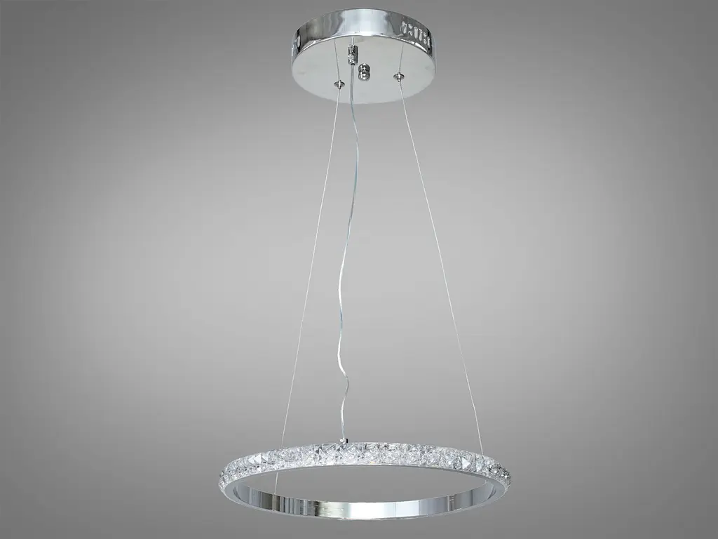 Люстра стельова LED Diasha MD77077-300HR, 22W, діаметр 30 см, сучасний стиль для коридору, вітальні, спальні, офісу - фото 2