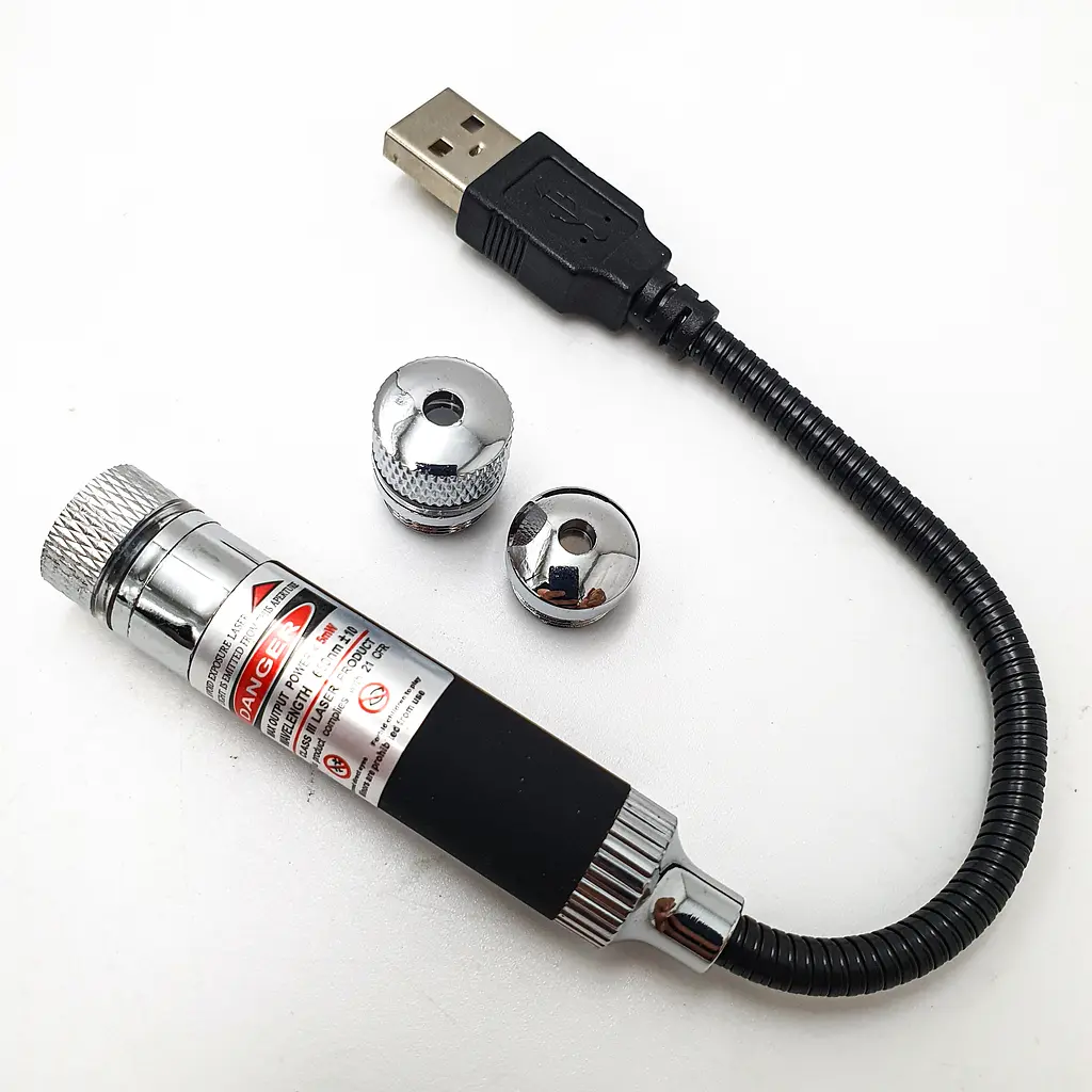 Лазерна указка, що працює від USB, червоний колір променя Laser Pointer UKC SN-R12USB (7080) - фото 7