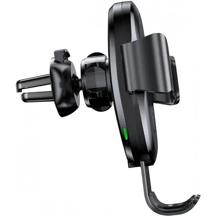 Автодержатель с беспроводной зарядкой Baseus Gravity Черный (WXYL-01) - фото 2