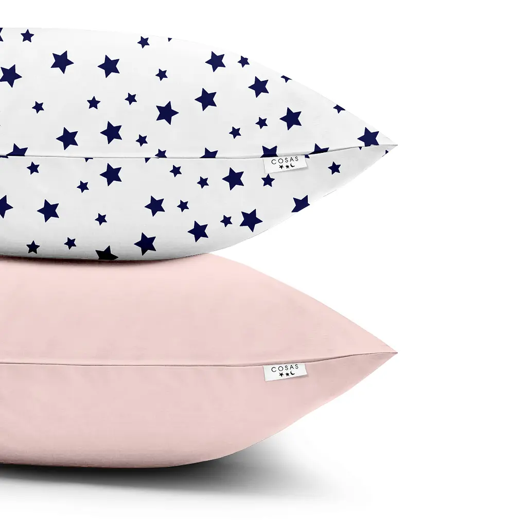 Набір наволочок Cosas Star 40х60 см рожевий (SetPillow_StarWBlue_Rose_40х60) - фото 3