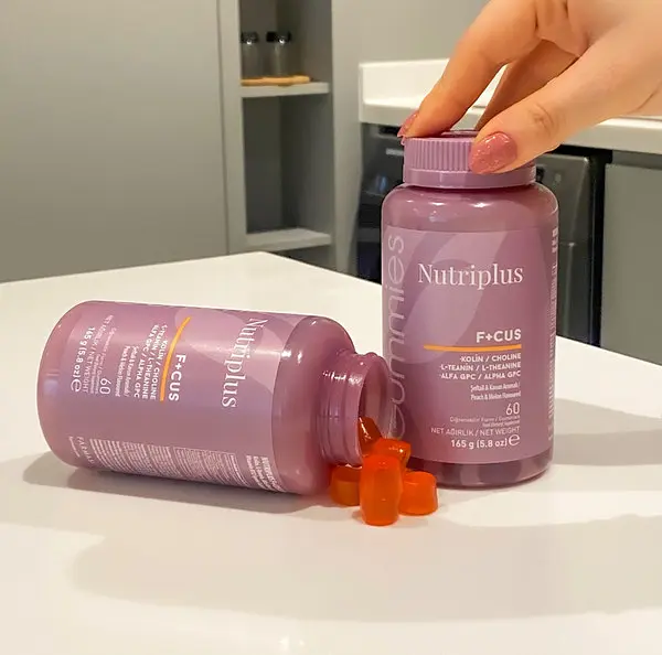 Дієтична добавка Farmasi "Желейні вітаміни F+CUS Nutriplus" для поліпшення роботи мозку 60 штук - фото 5