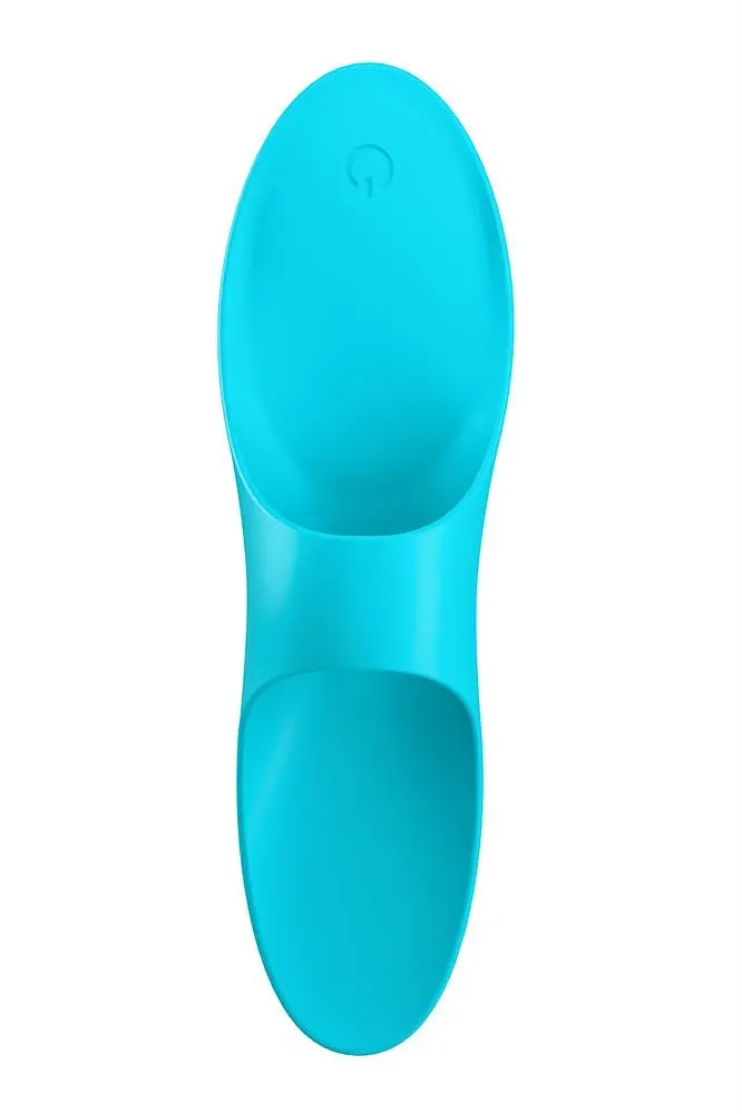 Вібратор Satisfyer Teaser Light Blue на палець, 12х3.5 см блакитний - фото 5
