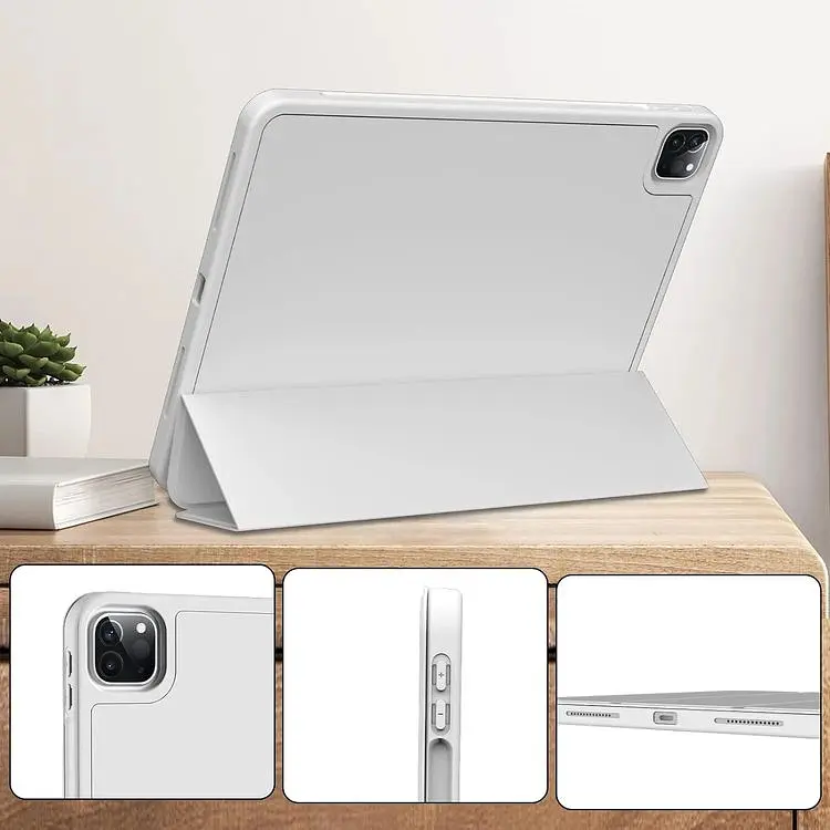 Чехол-книжка BeCover Tri Fold Soft TPU с креплением Apple Pencil для Apple iPad Pro 11 2020/2021/2022 Gray (711111) - фото 6