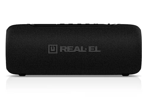 Колонка портативна 2.0 Real-El X-715 Black, 2 x 5 Вт, пластиковий корпус, Bluetooth, USB-А/USB-C, AUX, RGB підсвічування, живлення від акумулятора (EL121600027) - фото 3