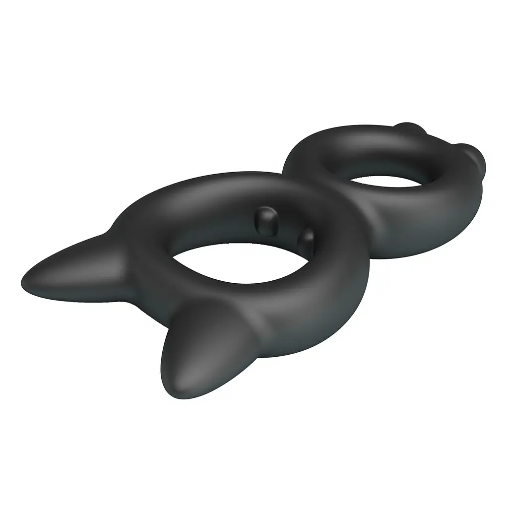 Ерекційне кільце Crazy Bull Super Soft Silicone Toran, чорне PRETTY LOVE BI-210365 103644 - фото 6