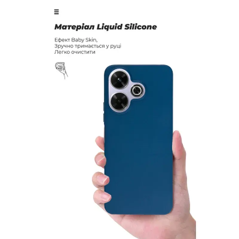 Чохол до мобільного телефона Armorstandart ICON Xiaomi Redmi 13 4G / Poco M6 4G Blue (ARM78263) - фото 7