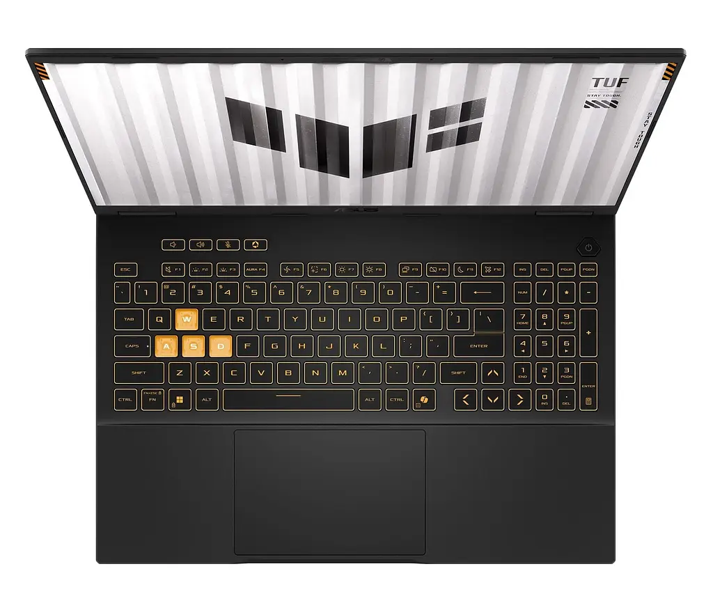 Ігровий ноутбук ASUS TUF F16 FX608JH-RV010, процесор Intel Core i5-13450HX (до 4,6 ГГц), 16-дюймовий WUXGA-дисплей 165Hz, 16 ГБ, SSD 512 ГБ, відеокарта NVIDIA GeFor Jaeger Gray - фото 7