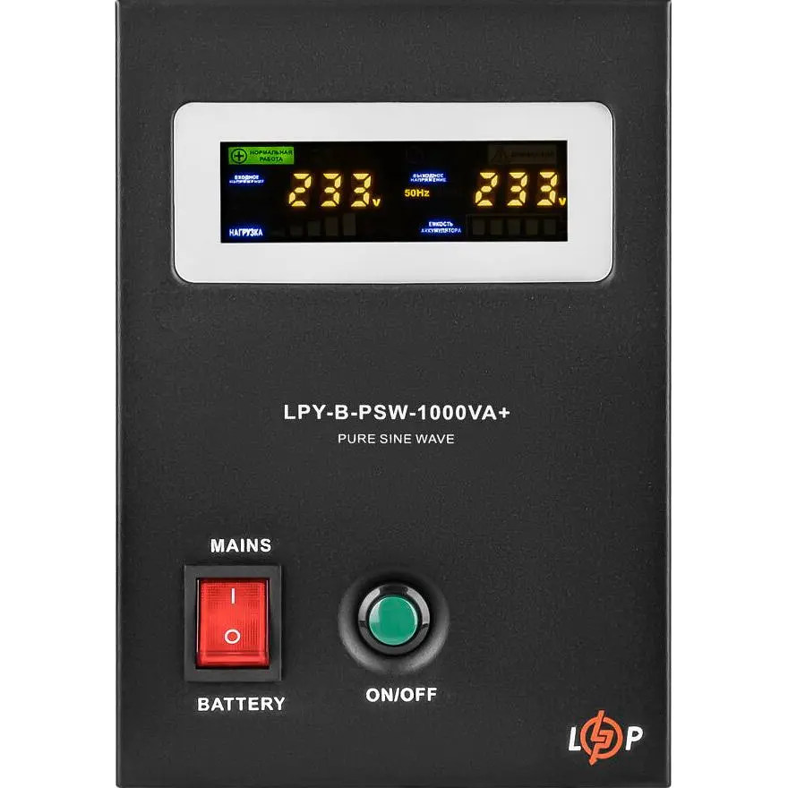 Джерело безперебійного живлення [ДБЖ] LogicPower LPY-B-PSW-1000VA+ [4151] [108901] - фото 2