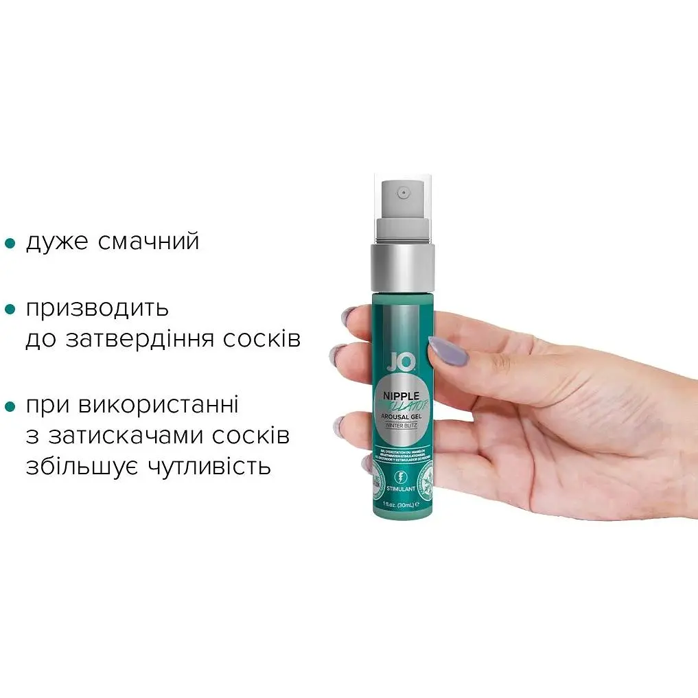 Гель для стимуляції сосків System JO NIPPLE TITILLATOR WINTER BLITZ (30 мл) - фото 2