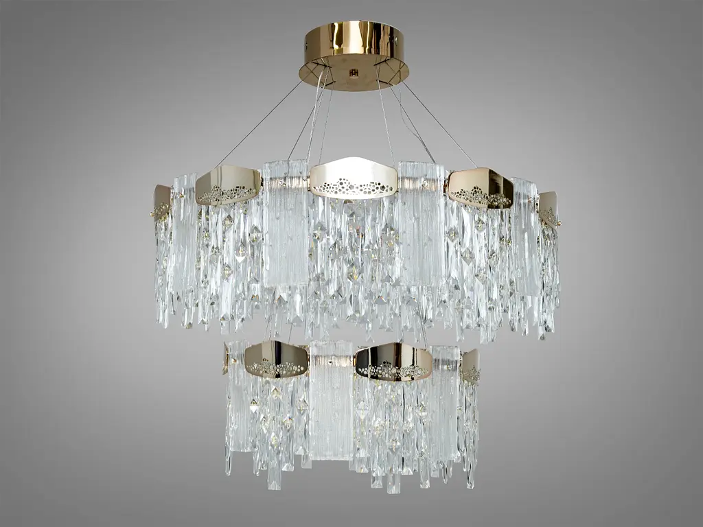 Незабываемая новинка, хрустальная светодиодная люстра, 11 Вт, золото - фото 2