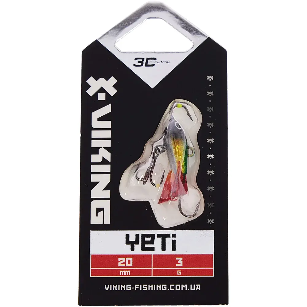 Балансир Viking Fishing Yeti Ice Jig 20mm 3.0g #2 Green Glam - фото 2