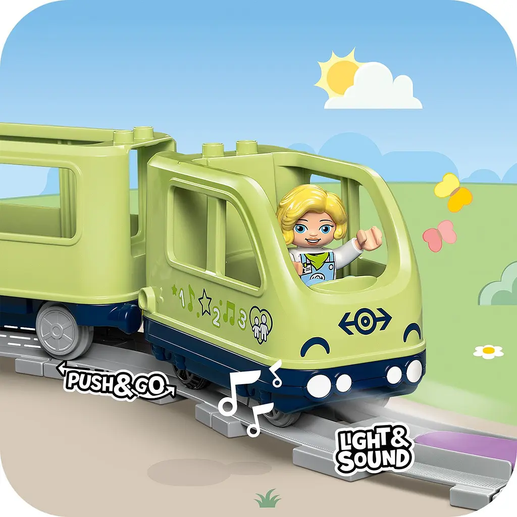 Конструктор LEGO DUPLO Інтерактивний пригодницький потяг 57 деталей (10427) - фото 7