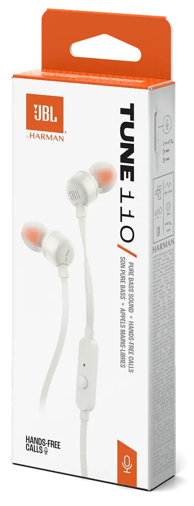 Гарнітура JBL TUNE 110 ECO Білий (JBLT110WHTE) (7261420) - фото 3