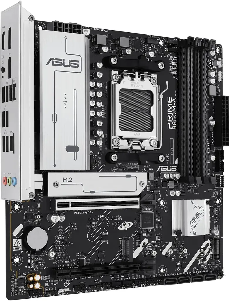 Материнская плата ASUS PRIME B850M-A-CSM (PRIME B850M-A-CSM) (Socket AM5, AMD B850, Micro-ATX) - фото 2