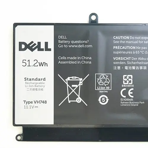 Акумулятор для ноутбука Dell Inspiron 5439 Vostro 5460 5470 5560 (VH748 11.1V 51.2Wh) - фото 2
