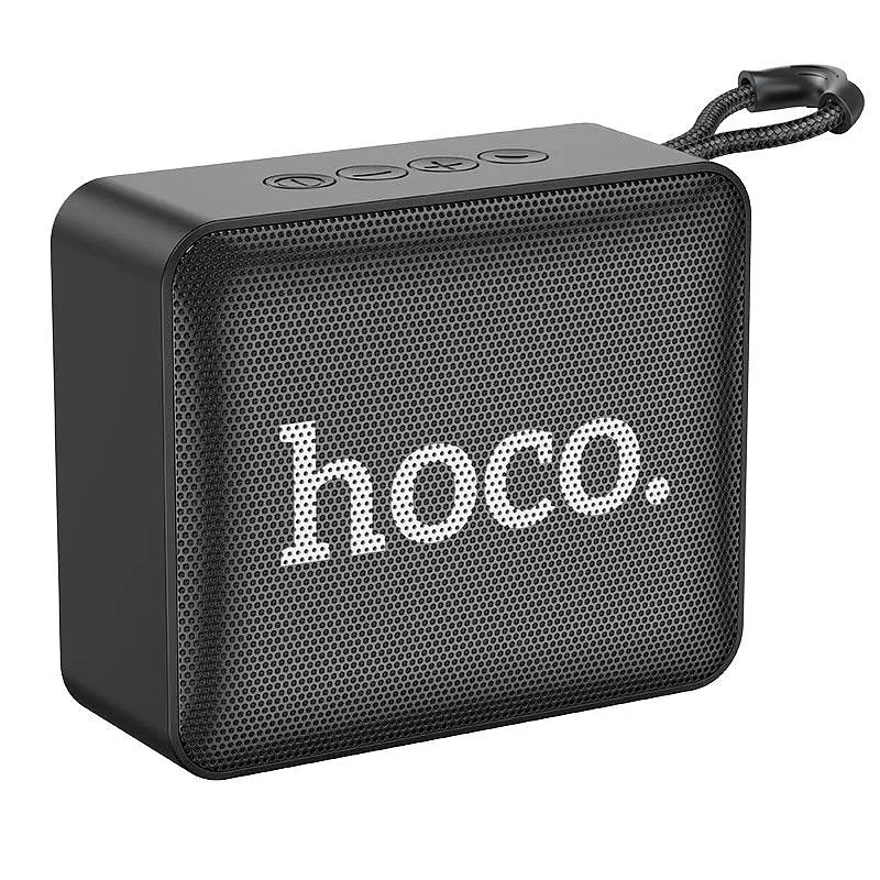 Портативная акустика Hoco Gold brick sports BT speaker BS51 беспроводная черная - фото 2