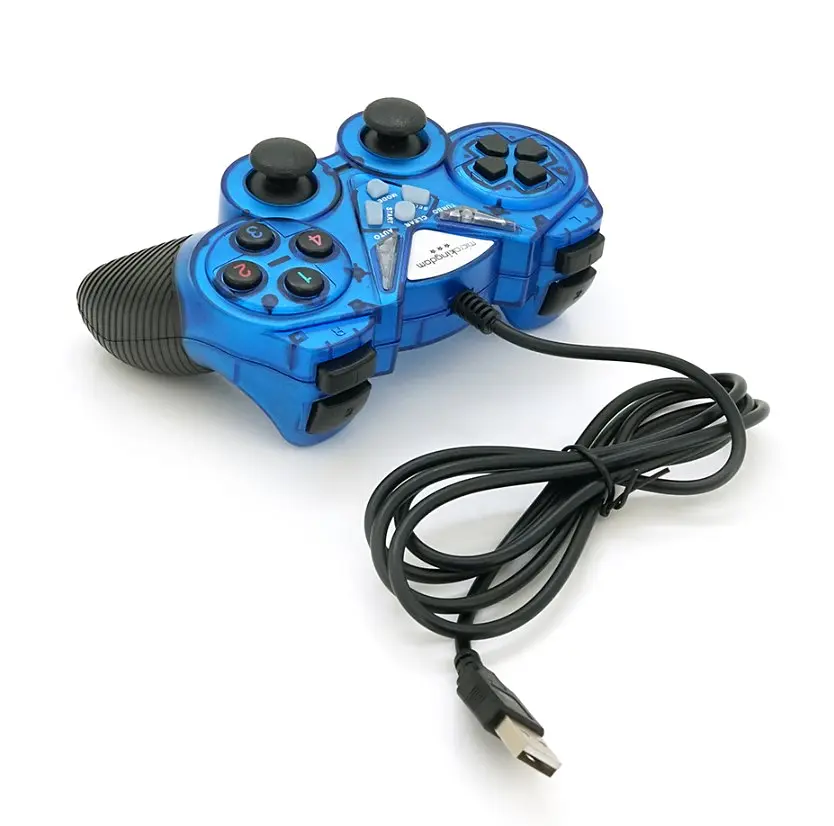 Геймпад джойстик Microkingdom 8600 DoubleShock USB Blue - фото 2