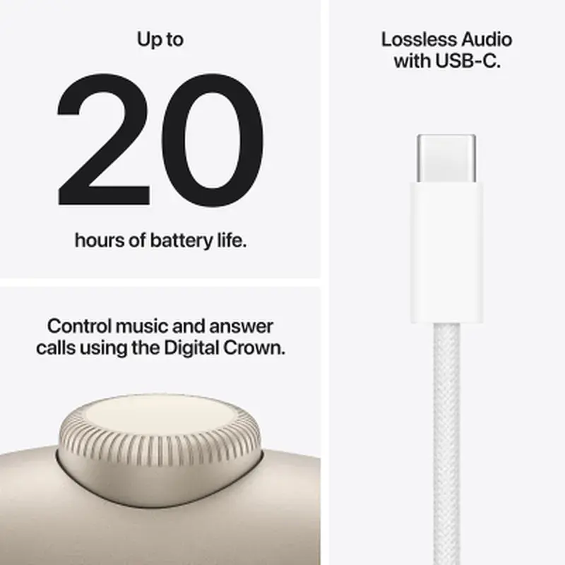 Навушники Apple AirPods Max 2 Starlight (MHWL4ZE/A) - фото 7