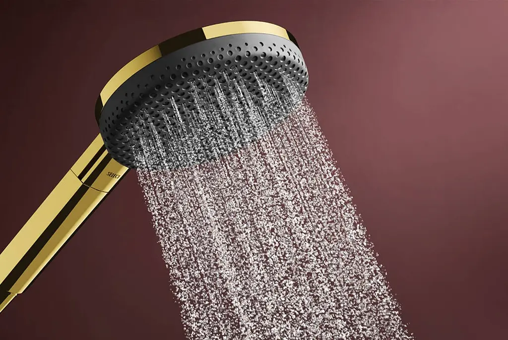 Ручний душ Hansgrohe Raindance Alive Select S EcoSmart polished gold optic 24511990 - фото 4