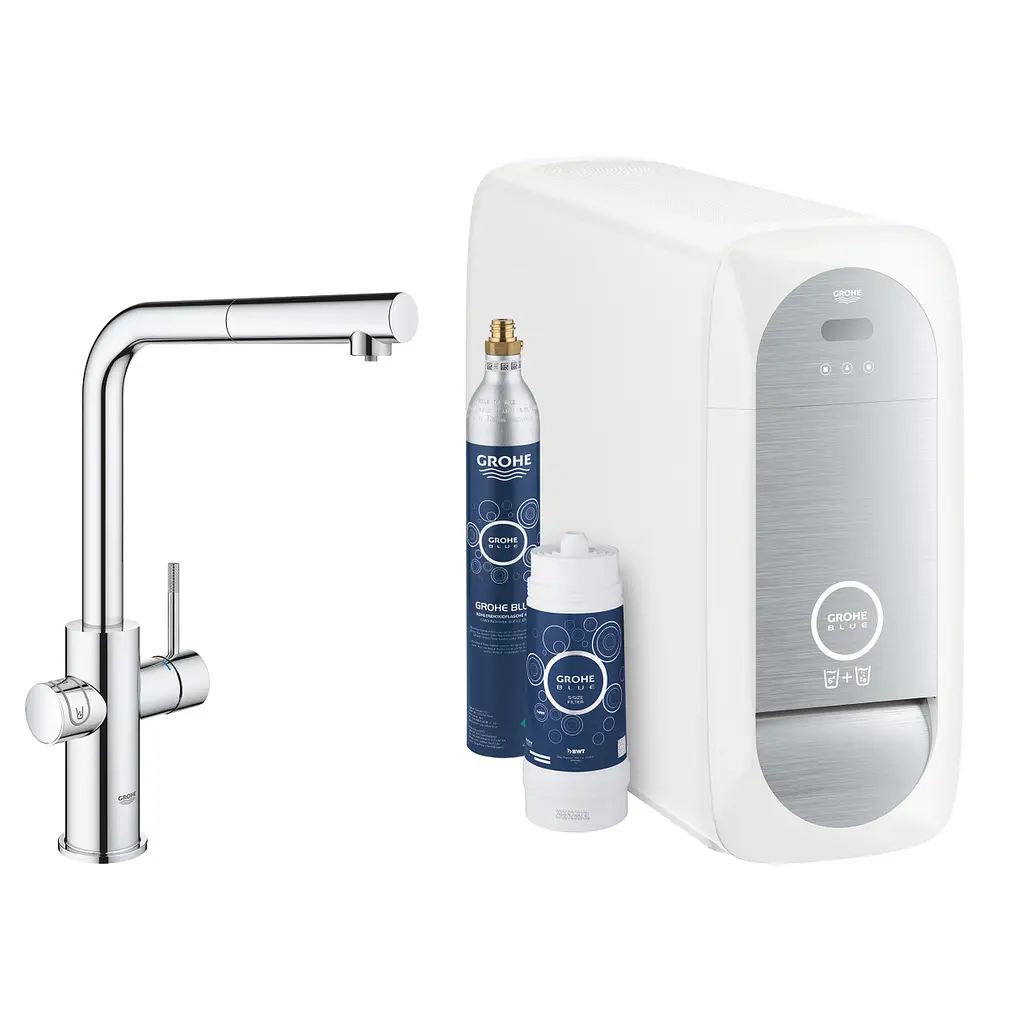 Змішувач для кухні з фільтром Grohe Blue Home 31539000, Хром