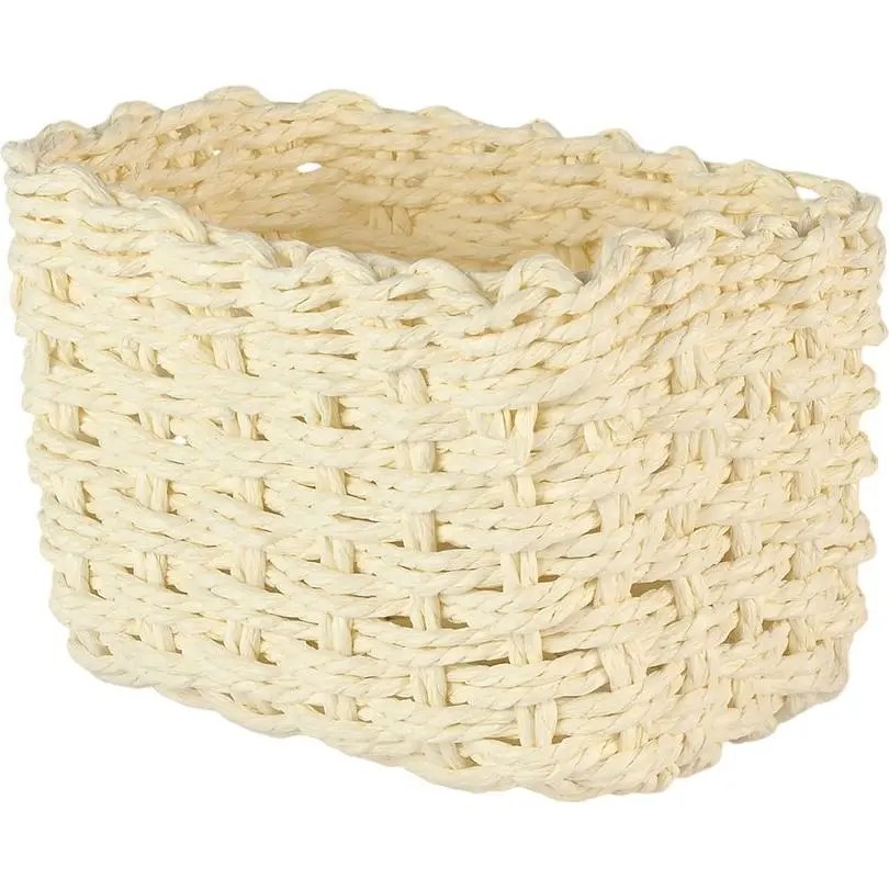 Кошик плетений МВМ My Home (MVM) TH-34 S 17х11х11 см білий (TH-34 S WHITE)