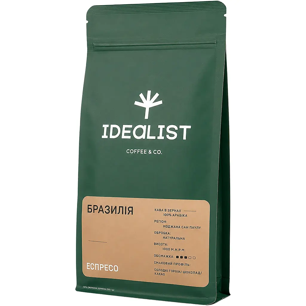 Кава в зернах Idealist Coffee & Co. Бразилія еспресо 250 г - фото 3