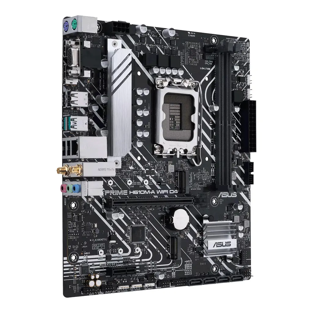 Материнская плата PRIME H610M-A WIFI D4 s1700 H610 2xDDR4 M.2 HDMI D-Sub DP Wi-Fi BT mATX Asus teh0018984 - фото 5