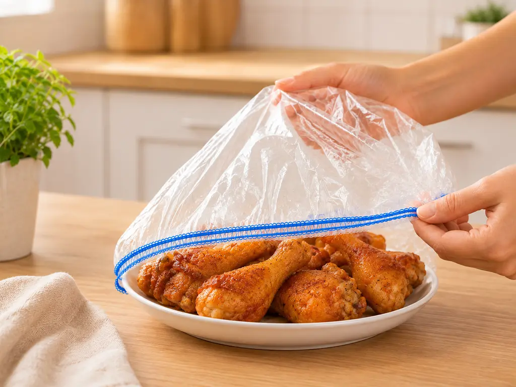 Пакети для зберігання продуктів на гумці, 100 шт. - фото 9