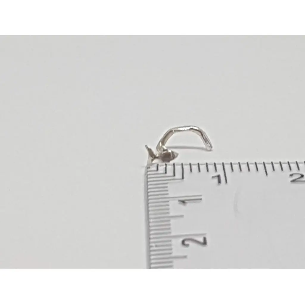 Срібна сережка-пірсинг в ніс Dear. 1013С - фото 2