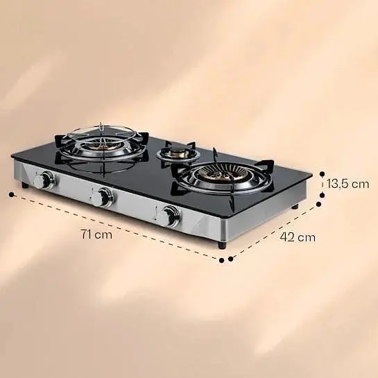 Варильна поверхня газова Klarstein Barzona 3 (10040045) - фото 4