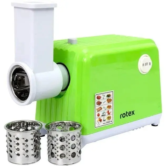 Електрична м'ясорубка Rotex RMG202-G Vega 3 решітки 1500 Вт Салатова - фото 4