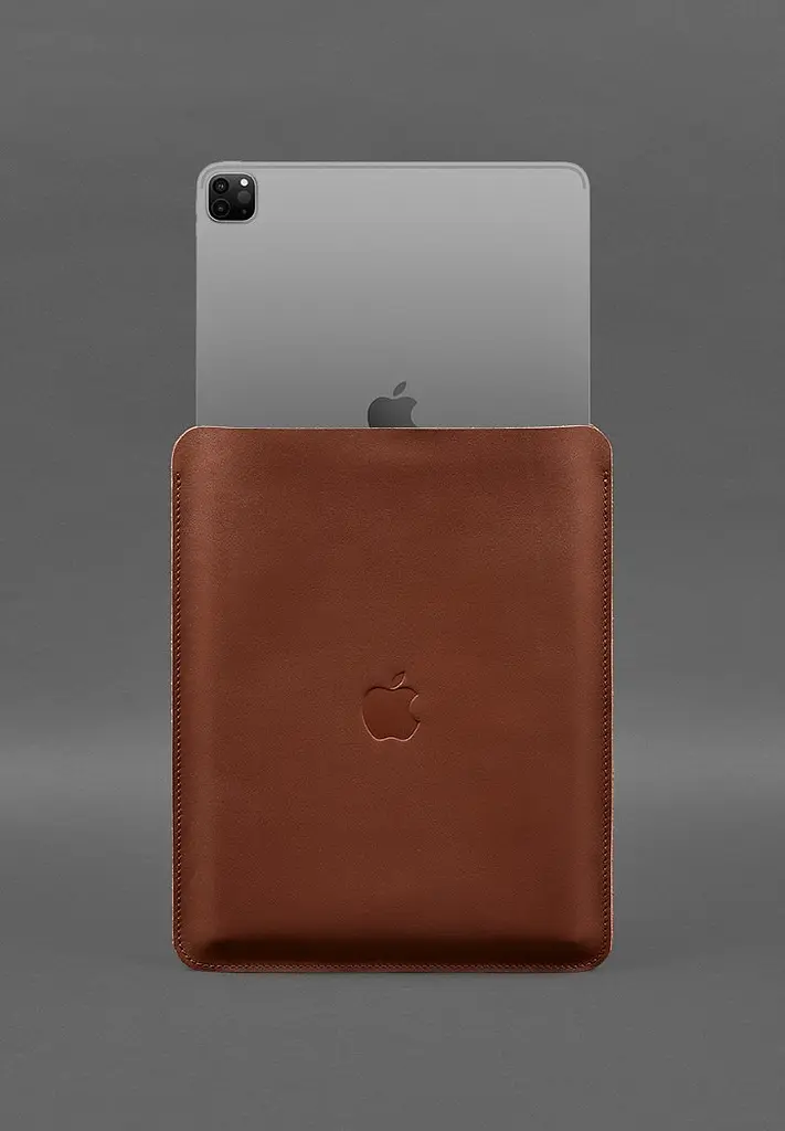 Кожаный чехол-футляр для iPad Pro 12,9 Светло-коричневый - фото 3