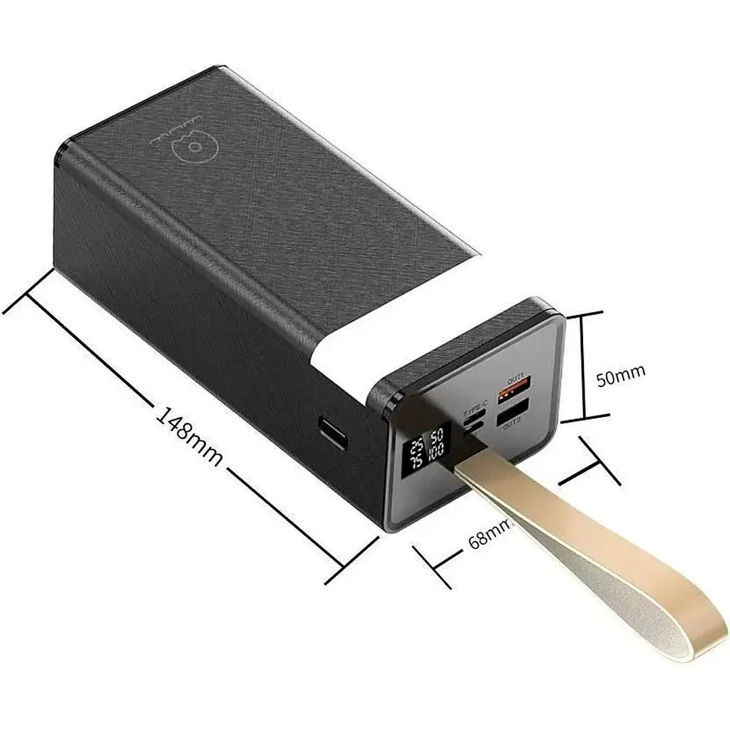 Внешний аккумулятор WUW Y114 40000mAh 10W Black [111094] - фото 6