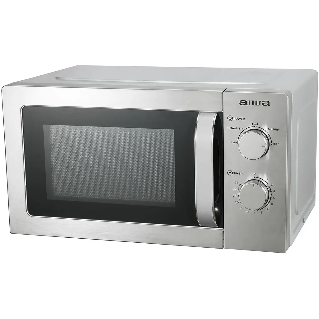 Мікрохвильова піч AIWA NAMICOOK SILVER20 MW-200SL 20л/ 700Вт/ мех.управл../срібна - фото 3
