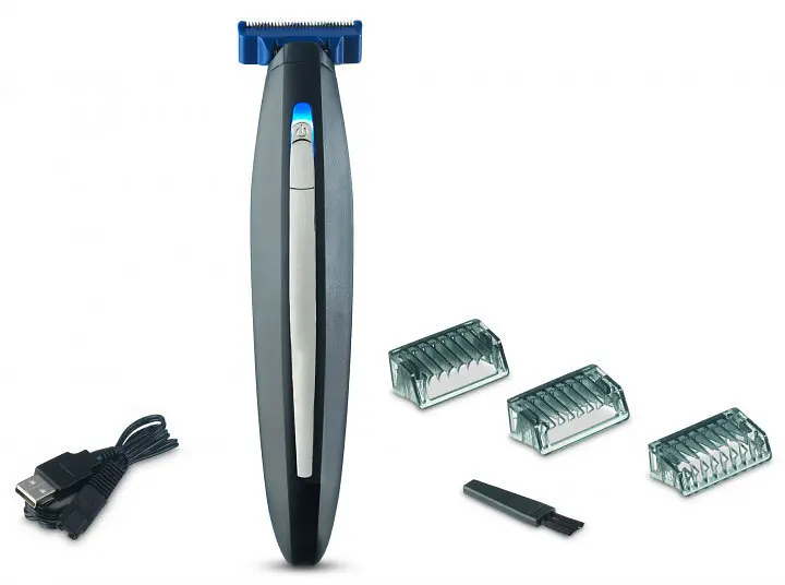 Чоловіча електробритва з тримером MicroTouch Solo Black-Blue (3sm_912884390) - фото 2
