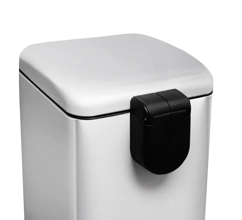 Відро для сміття Mixxus Style-TC0106 SS Color 6л з плавним закриттям квадратне нержавіюча сталь MI7092, Нержавіюча сталь - фото 2