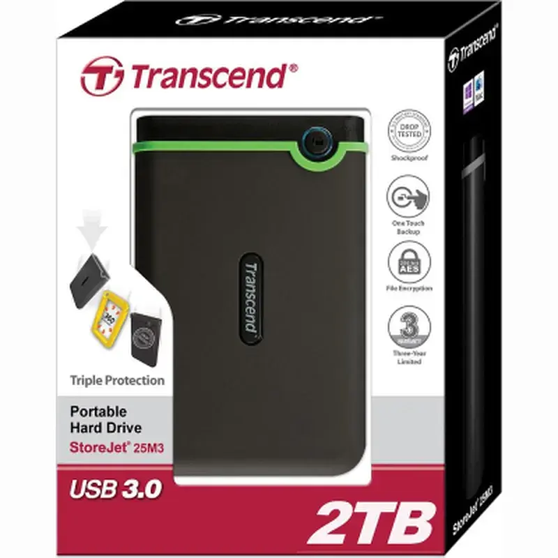 Зовнішній жорсткий диск 2.5" 2TB Transcend (TS2TSJ25M3S) - фото 5