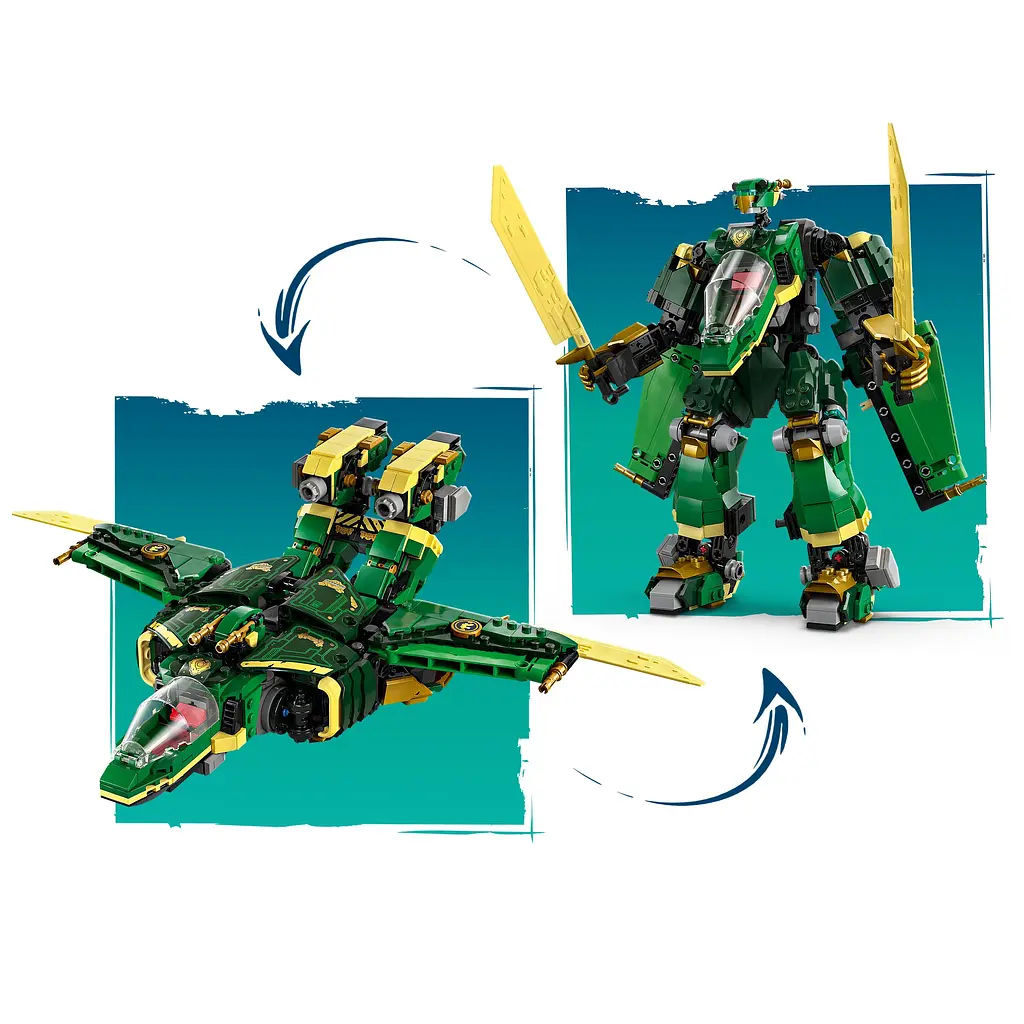 Конструктор LEGO Ninjago Реактивний робот Ллойда 1112 деталей (71845) - фото 9
