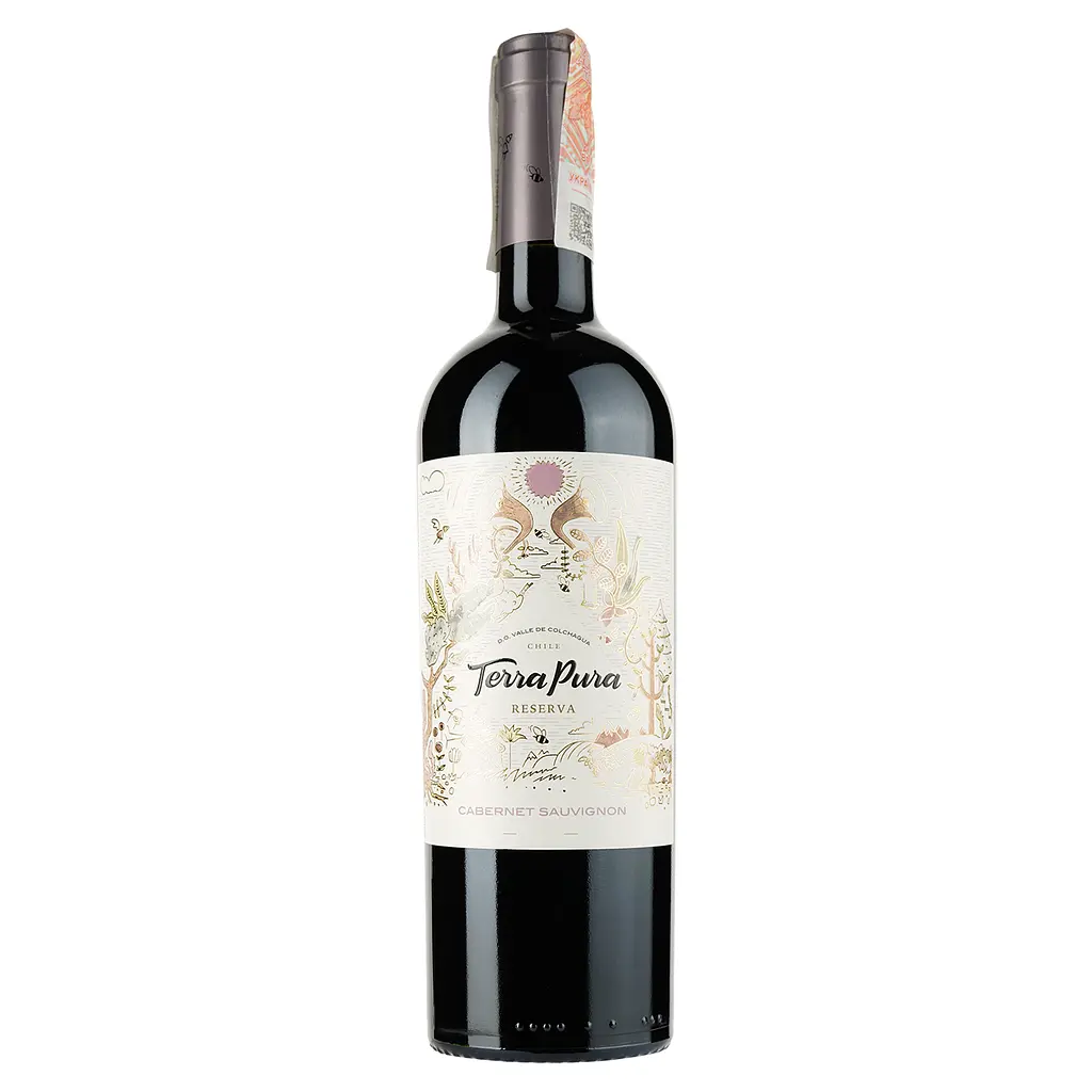 Вино Terra Pura Сabernet Sauvignon Reserva, красное, сухое, 0,75 л - фото 1