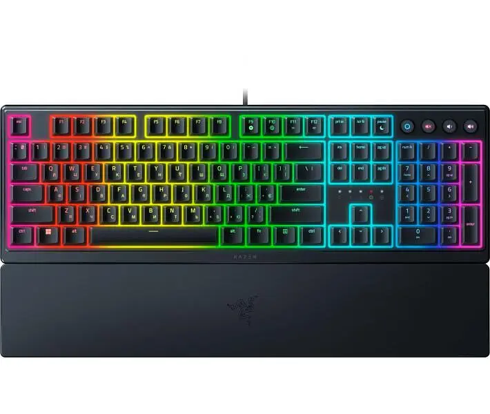 Клавіатура Razer Ornata V3 Mecha-membrane USB Black (RZ03-04462100-R371) - фото 1